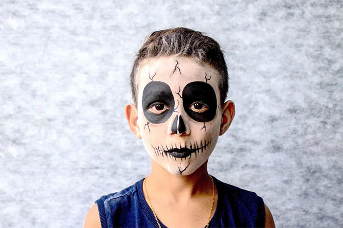 макияж на хэллоуин для детей фото
